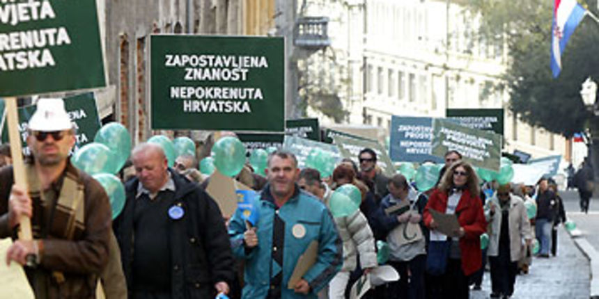 Sindikati – prosvjed (Foto: tportal.hr) Sindikati – prosvjed (Foto: tportal.hr)