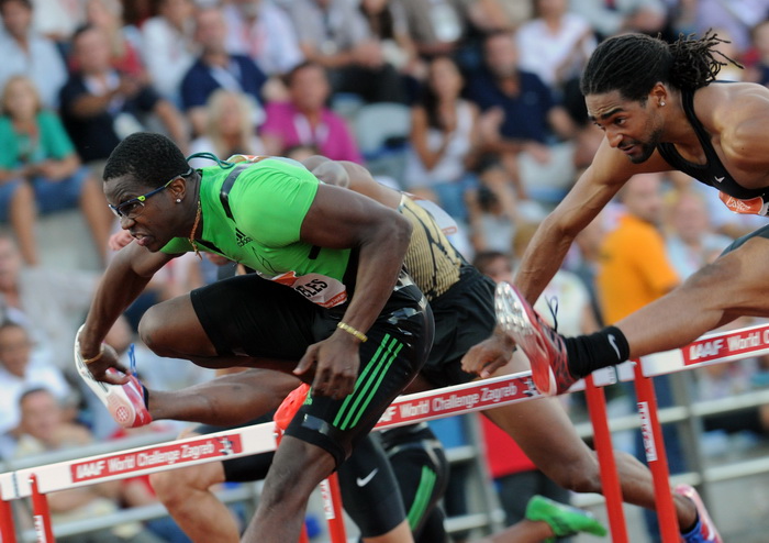 Zagreb, 130911.
IAAF World Challenge Zagreb 2011, 
61. memorijal Borisa Hanzekovica na atletskom stadionu Mladost na Savi.
Na slici: Robles Dayron 110 prepone.
Foto: Srdjan Vrancic / CROPIX