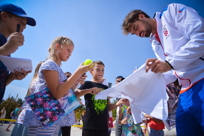 Davis Cup: Kids Day na zadarskom Forumu. Foto: Iva Perinčić