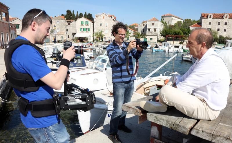 Mladen Grdović i Ivana Kovač u Prvić Šepurini snimili spot za pjesmu “Dva goluba”, Photo: Duško Jaramaz/PIXSELL