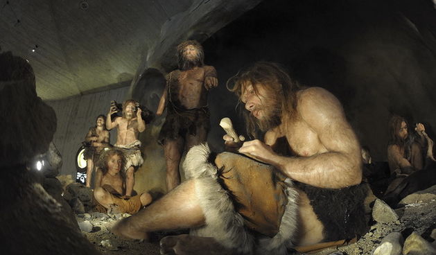 Krapina, 080210.Novi Muzej krapinskog pracovjeka zavrsen je na svjetski poznatom lokalitetu Husnjakovo u Krapini. Krapinski je pracovjek proslavio hrvatsku znanost diljem svijeta.Na slici: izlozak u muzeju.Foto: Damir Krajac / CROPIX