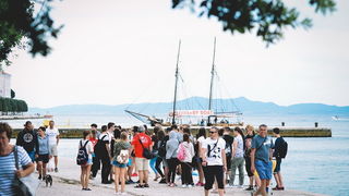 Škura bura na zadarskoj rivi 15. srpnja 2016.
