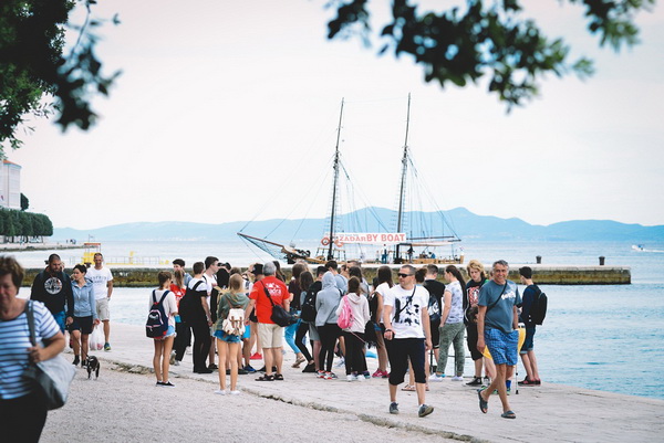 Škura bura na zadarskoj rivi 15. srpnja 2016.