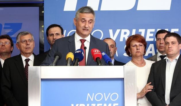 Tomislav Karamarko odrzao konferenciju za medije u sredisnjici HDZ-a na Trgu zrtava fasizma. Photo: Zeljko Lukunic/PIXSELL