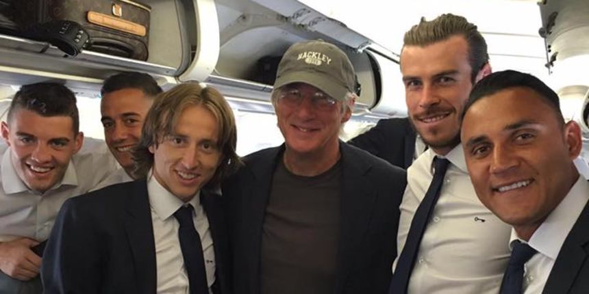 Luka Modrić, Richard Gere i Gareth Bale Luka Modrić, Richard Gere i Gareth Bale