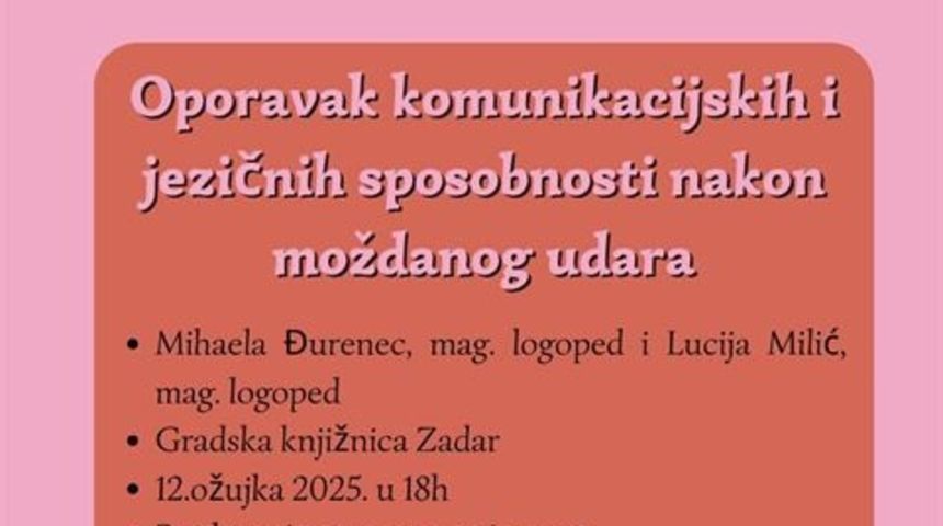 Mihaela Đurenec i Lucija Milić o oporavku nakon moždanog udara Mihaela Đurenec i Lucija Milić o oporavku nakon moždanog udara
