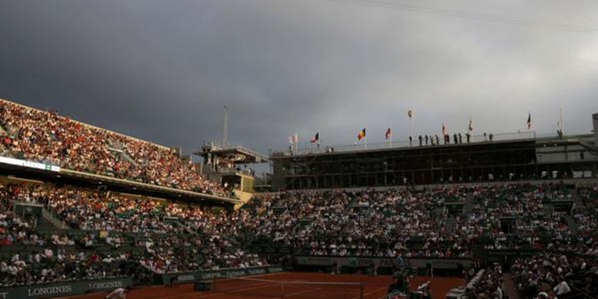 Prekid u Roland Garrosu, foto: bbc/twitter Prekid u Roland Garrosu, foto: bbc/twitter