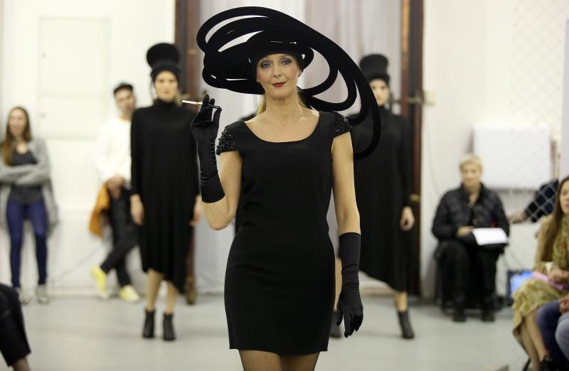 U sklopu tribine Moda osamdesetih – modni laboratorij za 21. stoljece odrzana odrzana modna revija Avangardna moda osamdesetih. Zvoncica Vuckovic. Photo: Robert Anic/PIXSELL