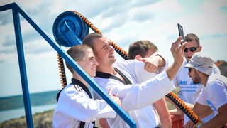 Mario Možnik i njegovi kolege sportaši otvorili su sezonu Bungee Jumpinga sa starog Masleničkom mosta