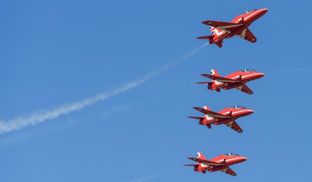 Akrobatska grupa Red Arrows u posjetu Krilima Oluje u Zemuniku