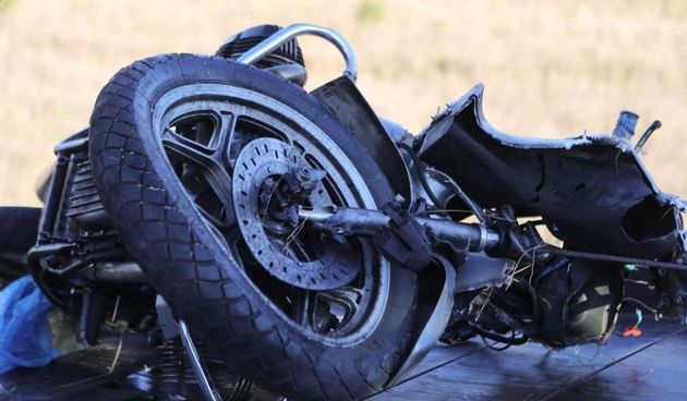 Uništeni motocikl. Photo: Ivo Cagalj/PIXSELL