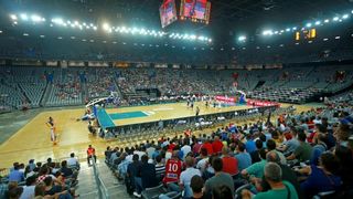 Arena Zagreb, Zagreb – Pripremni turnir za EuroBasket 2015., Hrvatska – BiH. Photo: Igor Kralj i Marko Lukunic/PIXSELL Arena Zagreb, Zagreb – Pripremni turnir za EuroBasket 2015., Hrvatska – BiH. Photo: Igor Kralj i Marko Lukunic/PIXSELL