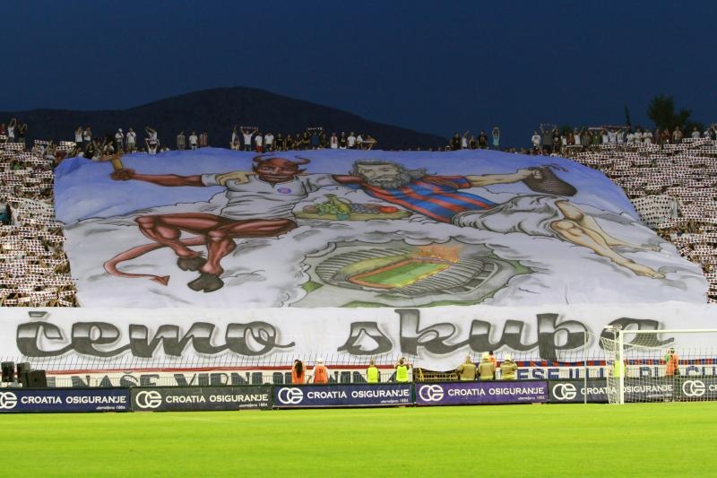 Stadion Poljud, Split – Uzvratna utakmica doigravanja za Europsku ligu, HNK Hajduk – FC Slovan Liberec 0-1. Photo: PIXSELL