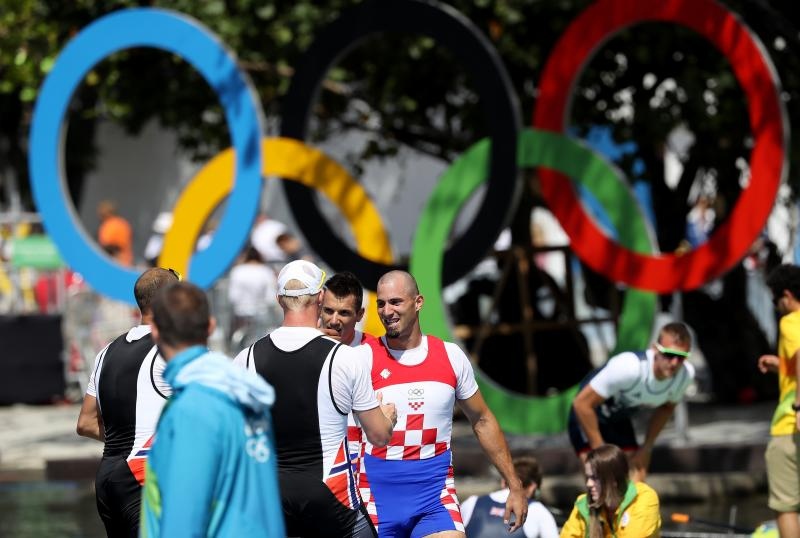 Rio de Janeiro, Brazil – Braća Sinkovic, Martin i Valent, osvajači su olimpijske zlatne medalje u utrci dvojaca na pariće.  Photo: Igor Kralj/PIXSELL