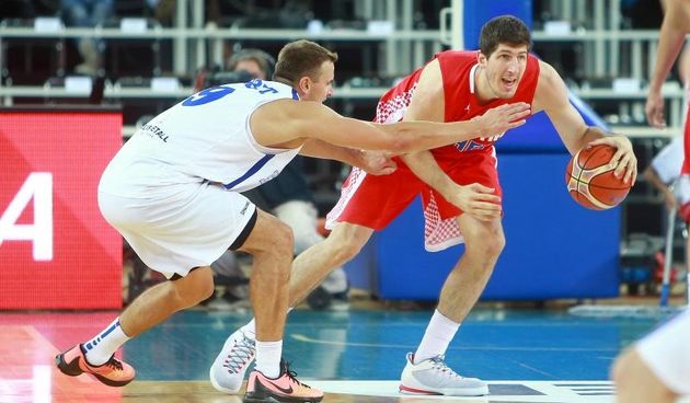 Arena Zagreb, Zagreb – Pripremni turnir za EuroBasket 2015., Hrvatska – Estonija. Photo: Igor Kralj i Marko Lukunic/PIXSELL