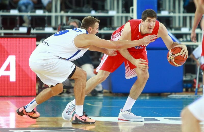 Arena Zagreb, Zagreb – Pripremni turnir za EuroBasket 2015., Hrvatska – Estonija. Photo: Igor Kralj i Marko Lukunic/PIXSELL Arena Zagreb, Zagreb – Pripremni turnir za EuroBasket 2015., Hrvatska – Estonija. Photo: Igor Kralj i Marko Lukunic/PIXSELL