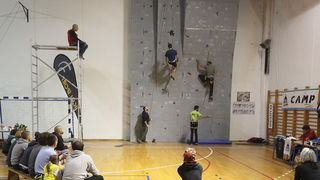 Bibinje: Županijsko natjecanje u sportskom penjanju na umjetnoj stijeni. Foto: Leo Banić