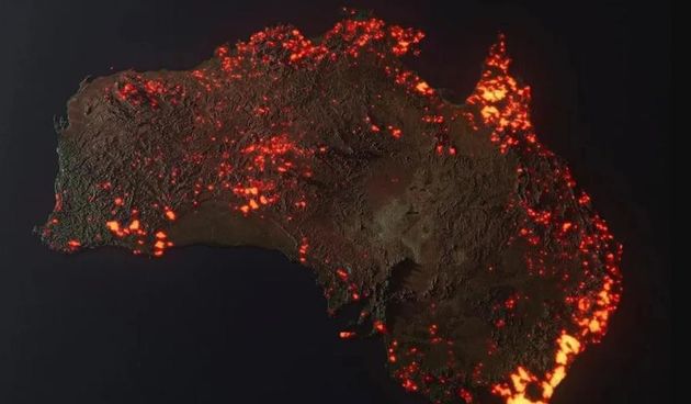 Pogledajte kako izgleda vatrom progutana Australija