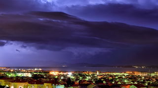 Munje nad Zadrom 16. studenog 2014.  Foto: Roberto Lerga