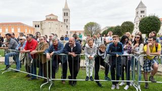 Zadar: Okupljanje natjecatelja prije sportske utrke Wings for life world run 2015., Photo: Dino Stanin/PIXSELL