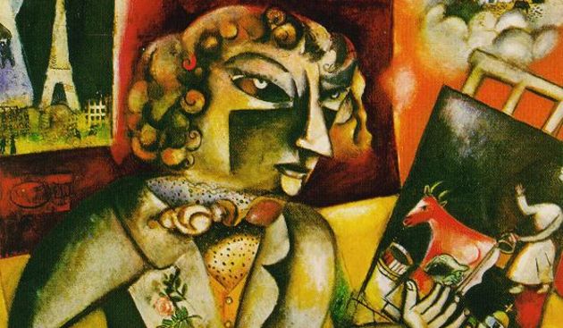 Marc Chagall/Autoportret sa sedam prstiju