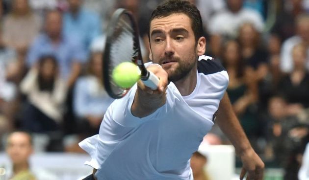 Polufinale Davis Cupa, Hrvatska – Francuska, Marin Cilic – Richard Gasquet. Photo: Hrvoje Jelavic/PIXSELL