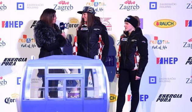 Snow Queen Trophy 2018. Mila Horvat, Leona Popovic i Ida Stimac