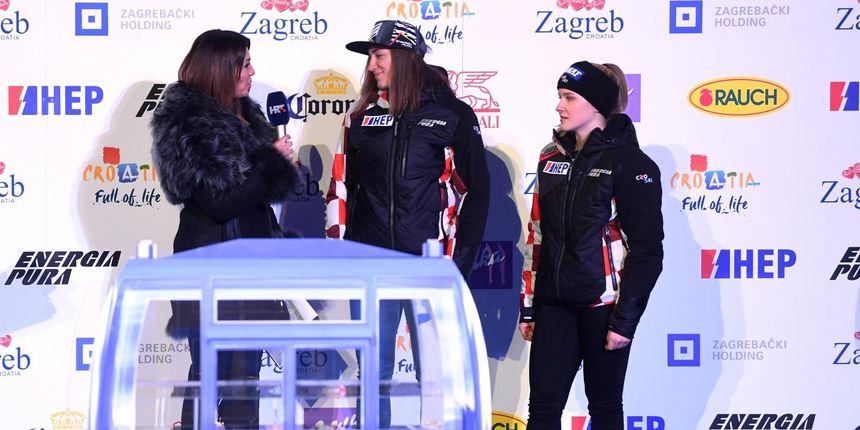 Snow Queen Trophy 2018. Mila Horvat, Leona Popovic i Ida Stimac