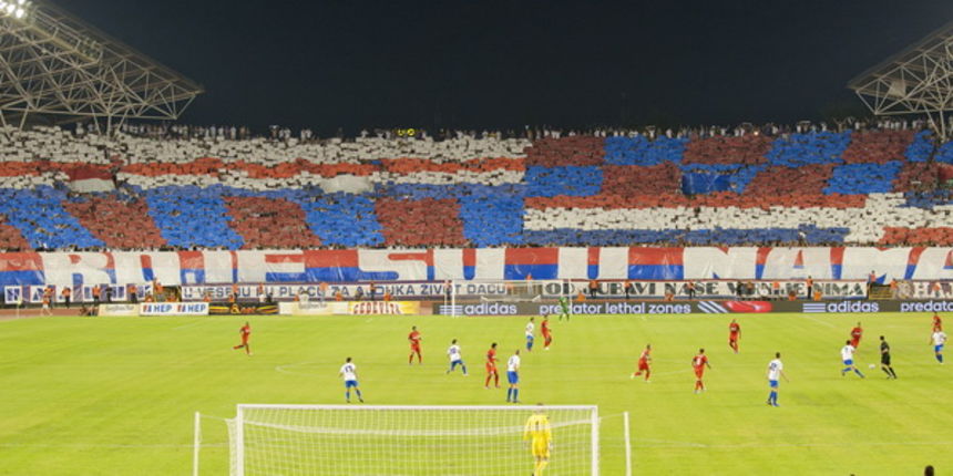 Split, 020812.
Stadion Poljud.
Veceras se u Splitu odigrava utakmica treceg pretkola Europske lige izmedju Hajduka i Intera iz Milana.
Na fotografiji: Torcida.
Foto: Josko Ponos / CROPIX Split, 020812.
Stadion Poljud.
Veceras se u Splitu odigrava utakmica treceg pretkola Europske lige izmedju Hajduka i Intera iz Milana.
Na fotografiji: Torcida.
Foto: Josko Ponos / CROPIX