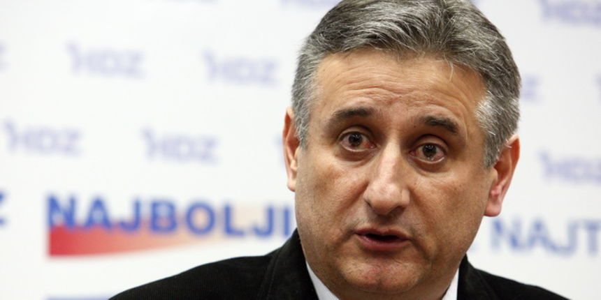 Zagreb, 201112.Sredisnjica HDZ-a.Predsjednik HDZ-a Tomislav Karamarko odrzao je konferenciju za medije povodom osudjujuce presude bivsem premijeru Ivi Sanaderu.Foto: Davor Pongracic / CROPIX