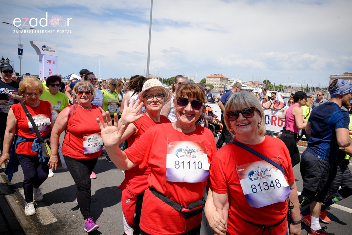 Start utrke Wings for Life World Run Zadar 2018.