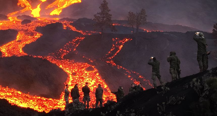 La Palma vulkan rijeka lave La Palma vulkan rijeka lave