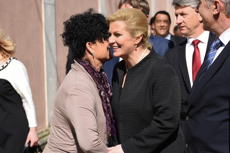 Predsjednica Kolinda Grabar Kitarović na svečanoj sjednici županijske skupštine, foto: Dino Stanin/PIXSELL