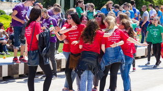 Ludijada maturanata na zadarskoj rivi 17. svibnja 2016. Foto: Bojan Bogdanić
