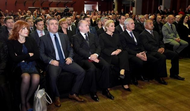 Odrzana svecana sjednica Skupstine Zadarske zupanije. Predsjednica Kolinda Grabar Kitarovic. Photo: Dino Stanin/PIXSELL