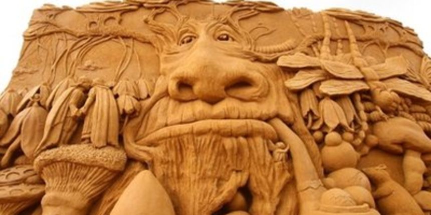 Umjetnost u pijesku oživjela u Australiji Umjetnost u pijesku oživjela u Australiji