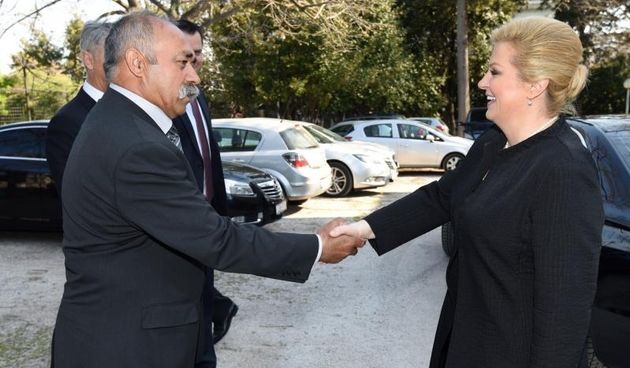 Predsjednica Kolinda Grabar Kitarović na svečanoj sjednici županijske skupštine, foto: Dino Stanin/PIXSELL