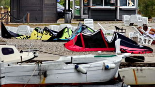 Kiteri i surferi uživali u jakom jugu