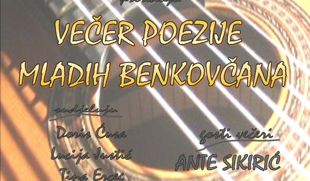 Večer poezije mladih Benkovčana