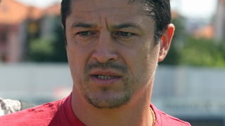 Zadar, 150611.
Danas je odrzan prvi trening nogometasa NK Zadar kao pocetak priprema za novu natjecateljsku sezonu.
Na slici : trener Dalibor Zebic
Foto : Vladimir Ivanov / CROPIX