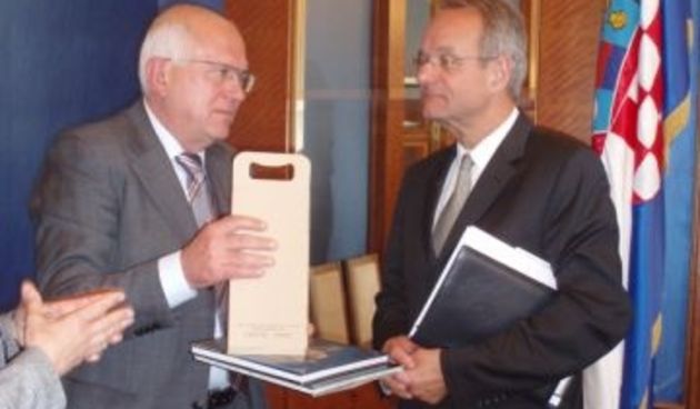 Paul Vandoren i Zvonimir Vrančić, foto: Grad Zadar