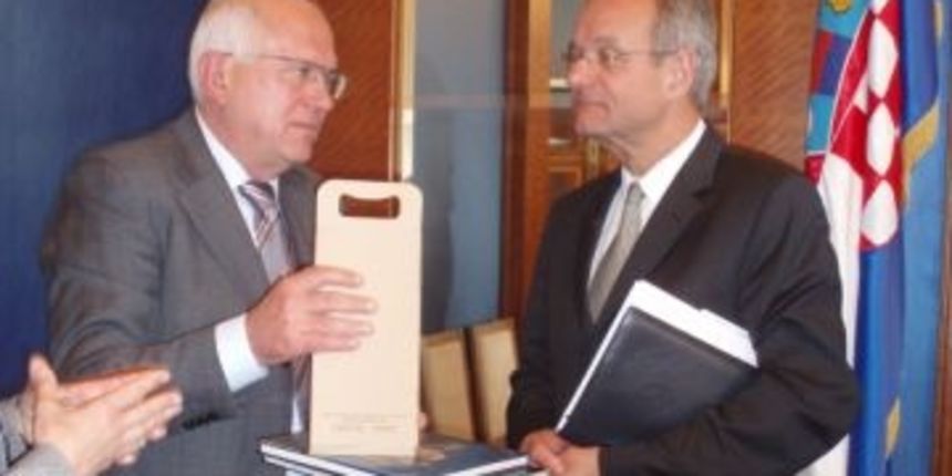 Paul Vandoren i Zvonimir Vrančić, foto: Grad Zadar