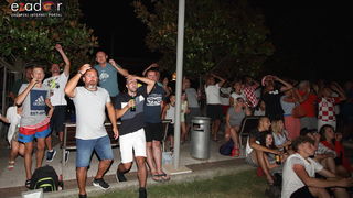 Bibinje: Navijanje za Vatrene i fešta nakon pobjede nad Engleskom