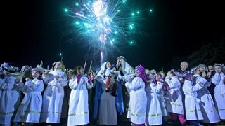 Zagreb – Zupa bl. Ivana Merza u sklopu zivih jaslica na krizanju Zagrebacke avenije i Zagrebacke ulice organizirala je “Rodjenje Bozica u Spanskom”, scenski prikaz Isusova rodjenja. Photo: Igor Kralj/PIXSELL