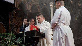 Nadbiskup Milan Zgrablić predvodio je misu na Božić u katedrali svete Stošije
