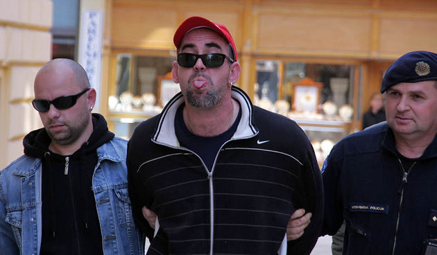 Privodjenje dilera uhvacenih sa 10 kg heroina 13.03.2008.