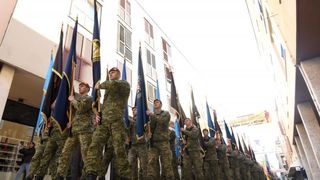 Mimohod postrojbi sudionica VRO Maslenica ulicama Zadra u povodu 24. obljetnice Mimohod postrojbi sudionica VRO Maslenica ulicama Zadra u povodu 24. obljetnice