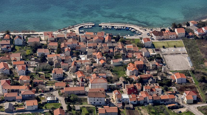 Diklo iz zraka, panorama