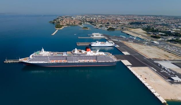 Nova luka Gaženica, pogled iz zraka, Foto: Dino Stanin/PIXSELL