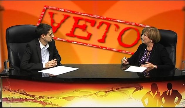 Sanjin Španović i Ruža Tomašić u emisiji Veto TV Jabuke